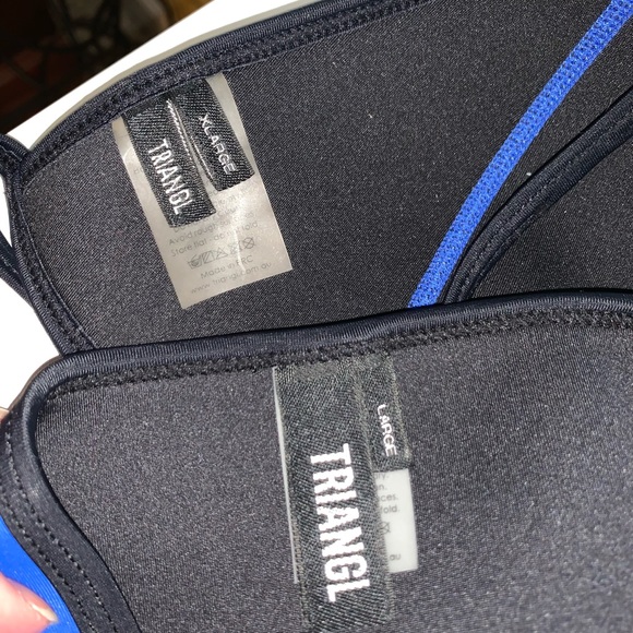 Triangl Two-Piece Swim Suit Set in Malibu Blue - Picture 8 of 9